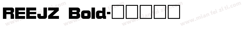 REEJZ Bold字体转换